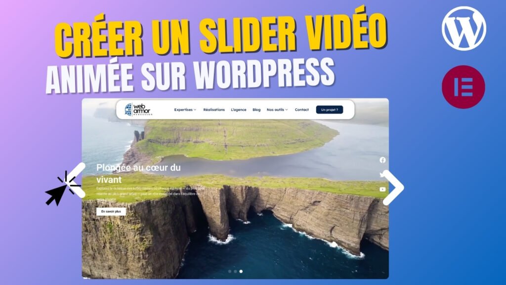 créer un slider vidéo animée sur WordPress