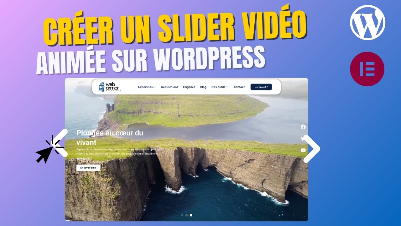 créer un slider vidéo animée sur WordPress